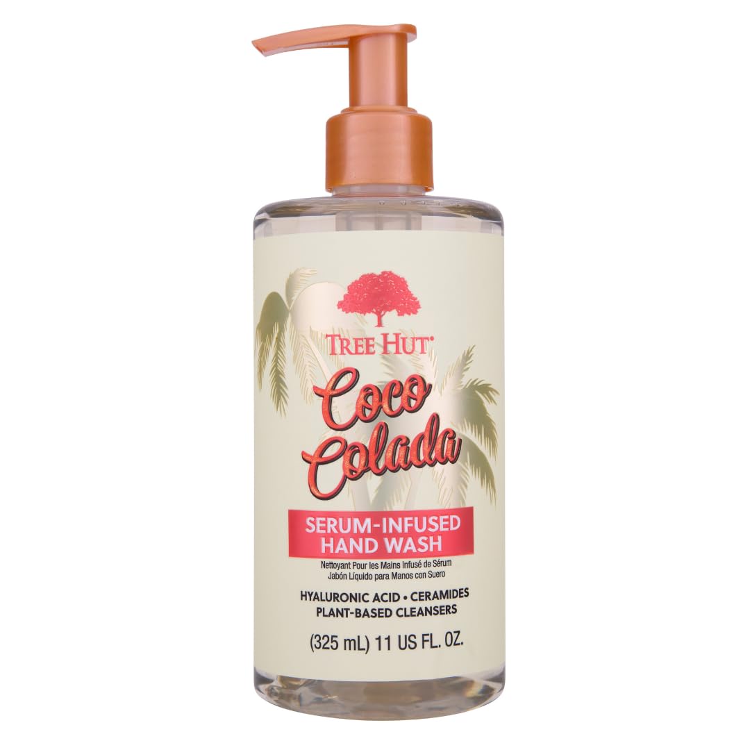 Tree Hut Coco Colada Serum Infused Hand Wash | Nourish & Hydrate Hands With Strengthening Skin Care | Long Lasting Scent | Cleanse & Lock In Moisture | 11 Fl Oz