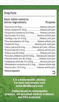 T-Relief Arthritis Arnica +12 Natural Medicines for Soreness Stiffness