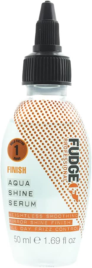 Fudge Professional Aqua Shine Hair Serum, Hyaluronic Acid, Frizz Control Water Serum For Smooth And Shiny Hair, 50 Ml