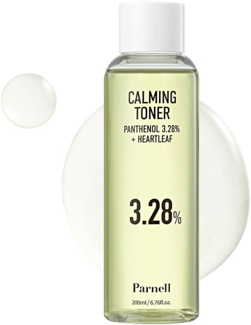 Parnell Panthenol 3.28% | 200Ml / 6.76 Fl.Oz. | Heartleaf Calming Toner 200Ml, Soothing Hydrating Toner, Korea Skin Care, Korea Beauty