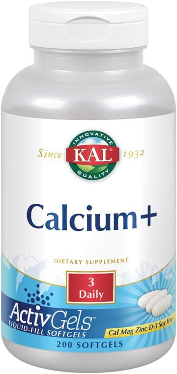 Kal Calcium Plus Tablets, 1000 Mg, 200 Count