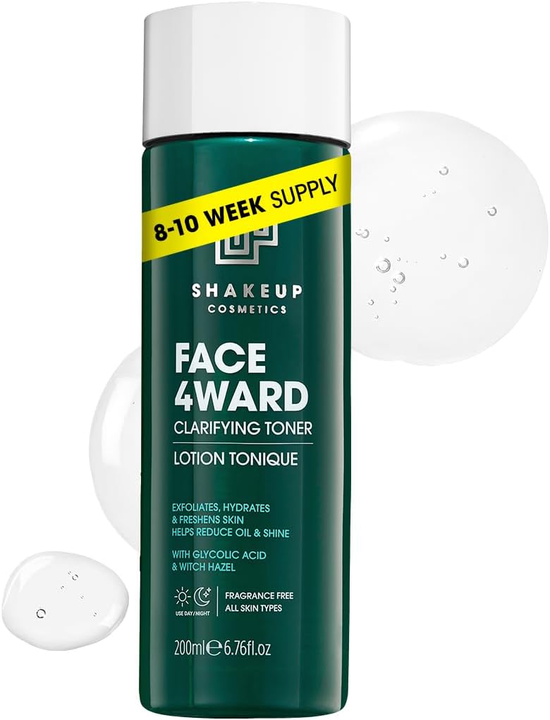 Shakeup – Men’S Facial Toner With Glycolic Acid, Lightweight Vegan Formula, Daily Skincare Step, 200Ml