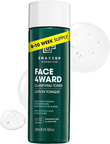 Shakeup – Men’S Facial Toner With Glycolic Acid, Lightweight Vegan Formula, Daily Skincare Step, 200Ml