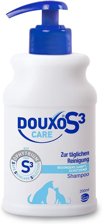 Douxo S3 Care Shampoo | Ultra-Gentle Cleansing Cat Shampoo | Dog Shampoo Sensitive Skin | Regular Use Pet Shampoo | Hypoallergenic Dog Shampoo | Douxo Shampoo For Dogs | Hydrating & Detangling | 200Ml