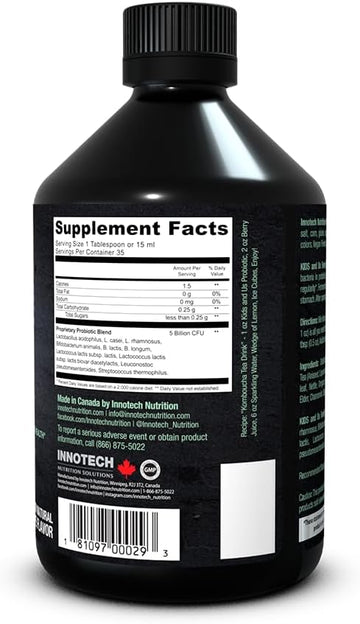 Innotech Nutrition: Kids And Us Liquid Probiotic, Grape Flavour - 530 Ml