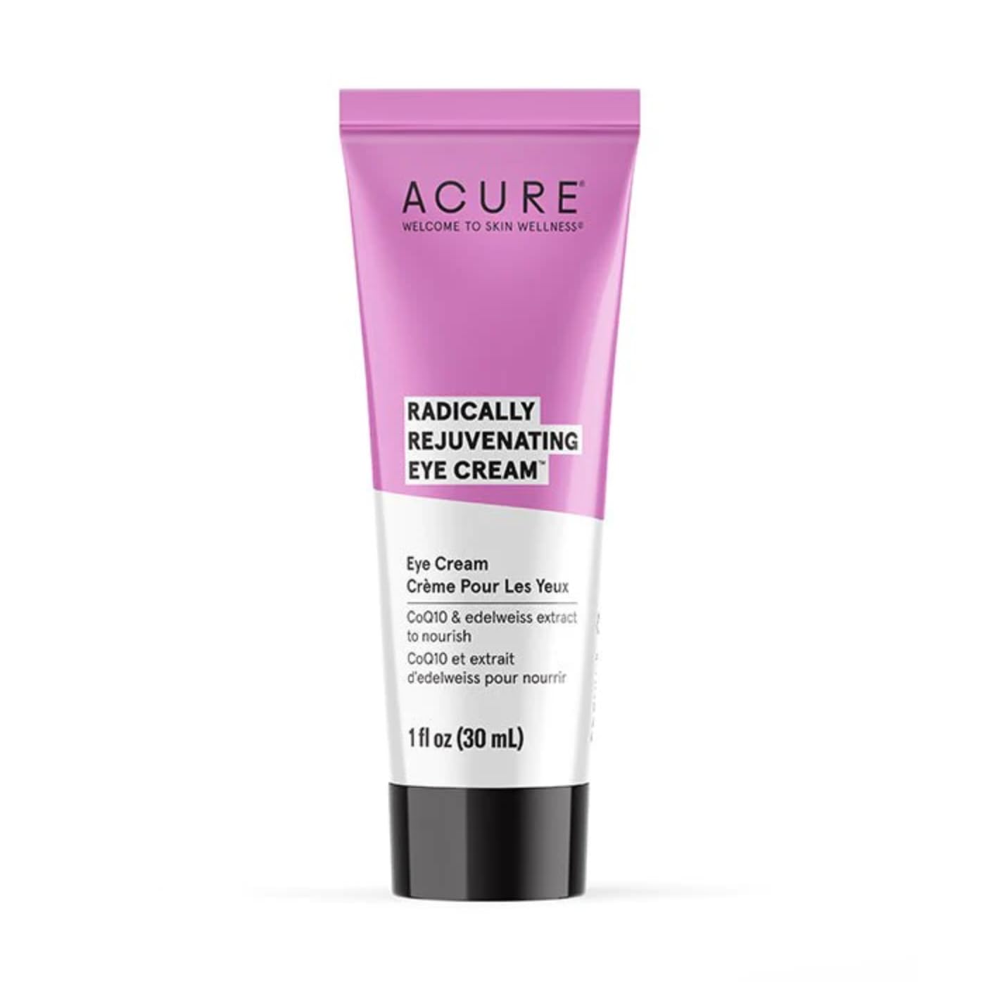 Acure Radically Rejuvenating Eye Cream - Vegan Anti-Aging Skincare - Made From Hydrating Chlorella & Edelweiss Extract - Minimize Wrinkles And Fine Lines - Moisturize Skin Around & Under Eye - 1 Fl Oz