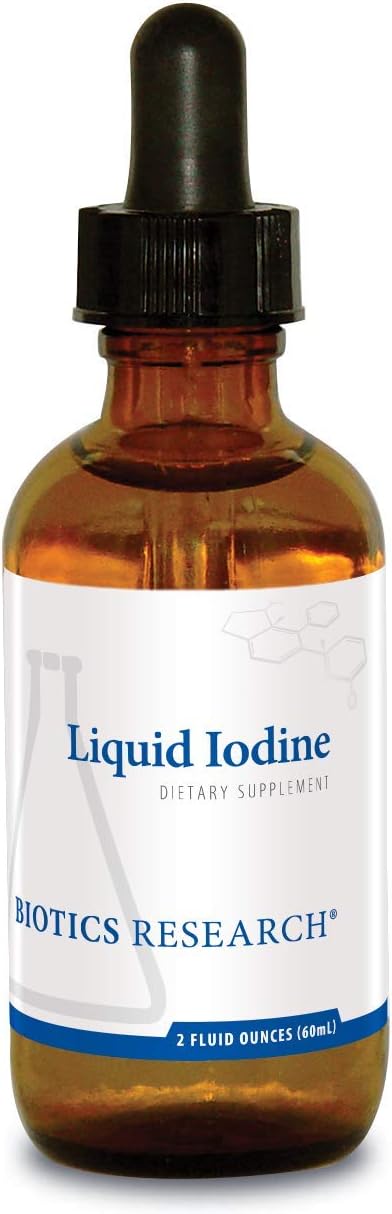 Biotics Research Liquid Iodine– Liquid Formula, Iodine 75Mcg/Drop, Thyroid Health, Energy Levels, Metabolic Health, Key Trace Mineral 2 Fl Oz