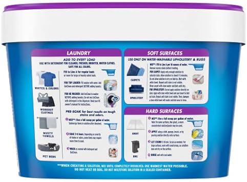 OxiClean Odor Blasters Classic Clean Scent Versatile Stain & Odor Remover Powder, 3 lb 57 Loads (Pack of 2) : Health & Household
