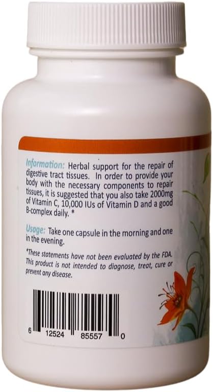 Nature'S Rite Digestive Enzymes, Gut Health Rehabilitation All Natural Herbs, Fast Acting 60 Capsules