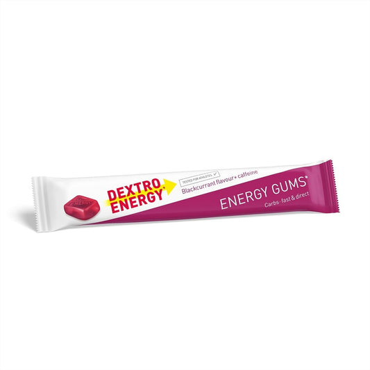 Dextro Energy | Energy Gums | Blackcurrant + Caffeine | Pocket Size Energy On The Go | For Active Lifestyle | Great Taste | Vegan | 8 X 45 G