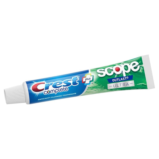 Crest Complete + Scope Outlast Ultra Toothpaste (6.3 Oz., 5 Pk.) : Health & Household