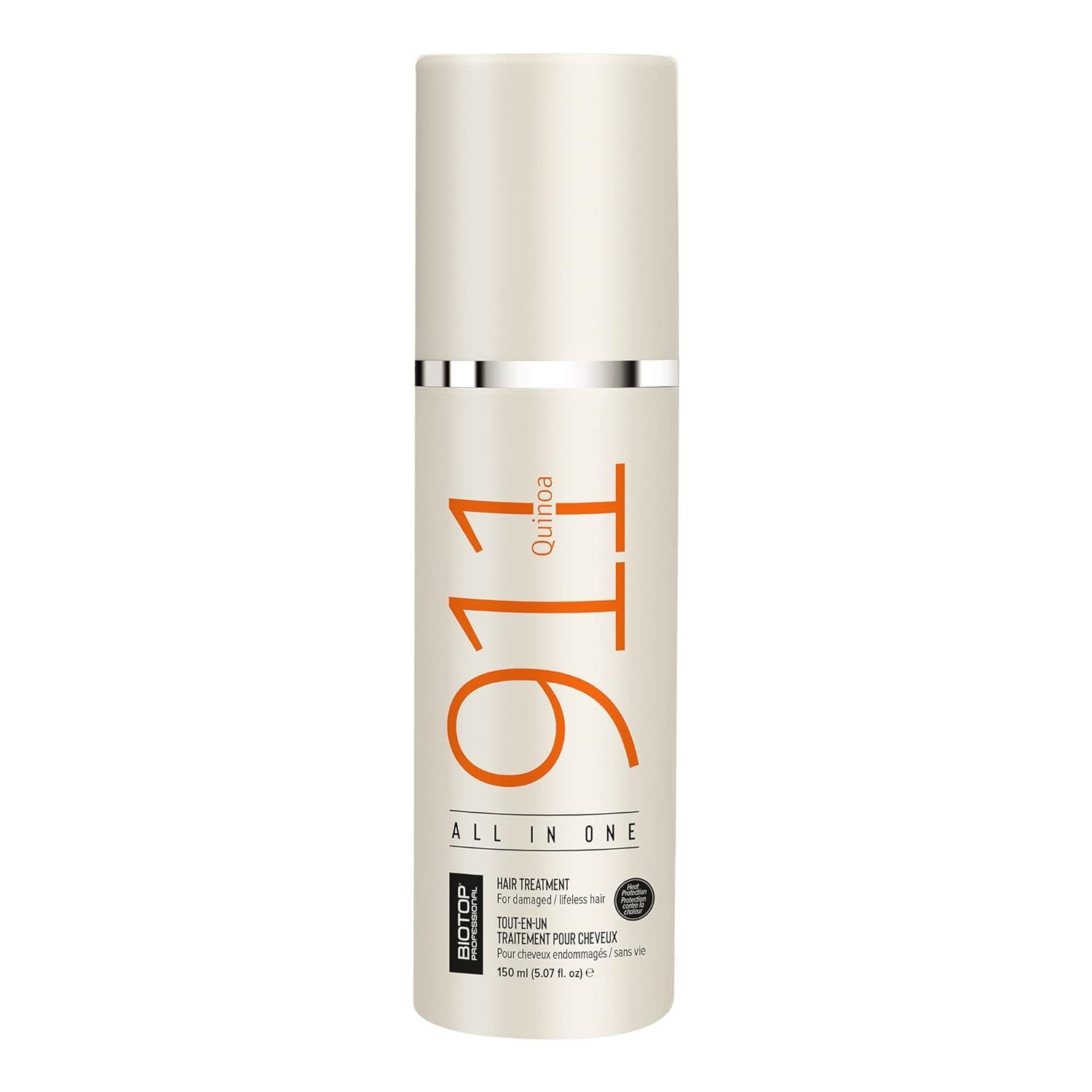 Biotop Professional 911 Quinoa All In One - Spray Leave-In Conditioner - Heat Protectant & Hair Repair Treatment For Damaged Hair - Safe For Color Treated Hair (5.07 Oz/150Ml)
