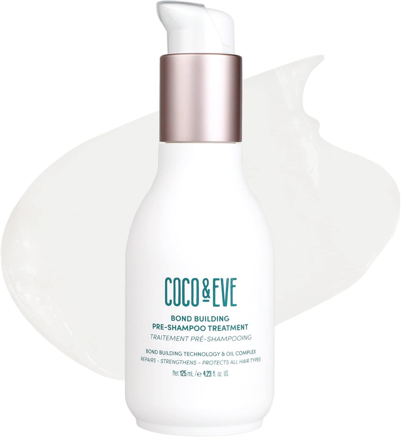 Coco & Eve Bond Building Pre-Shampoo Treatment | Dry Damaged Hair Repair | Deep Conditioning Mask For Repairing Damage & Bonds | Helps With Hair Breakage (125Ml)