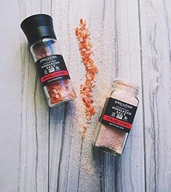 Evolution Salt - Himalayan Pink Salt, Refillable Glass Shaker, 5 Oz : Grocery & Gourmet Food