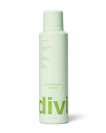 Divi Dry Shampoo Spray For Women - Formulated To Absorb Oil, Balance The Scalp And Extend Time Between Washes - Free Of Benzene, Butane, Propane And Talc, 5.3Oz (1 Pack)