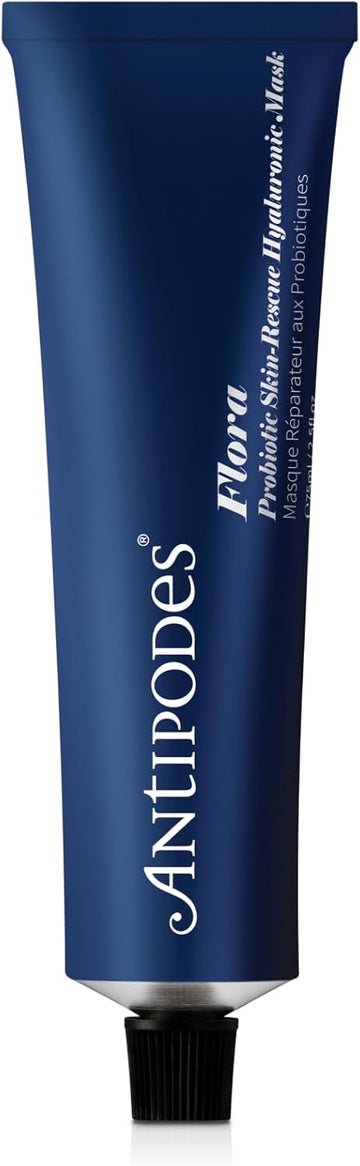 Antipodes Flora Probiotic Skin-Rescue Hyaluronic Mask – Face Mask With Probiotics For Sensitive Skin – New Zealand Harakeke Flax Gel – 75Ml