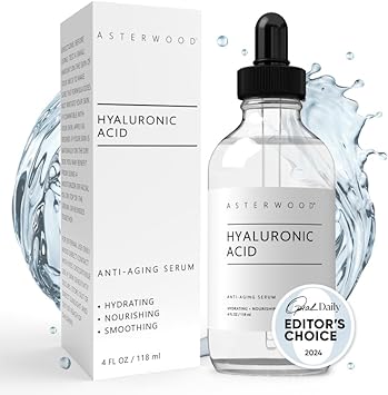 Pure Hyaluronic Acid Serum For Face - Plumping, Anti-Aging & Hydrating - Fragrance-Free, Pairs Well With Vitamin C Face Serum & Hylunaric Acid Moisturizer, 118Ml/4 Oz