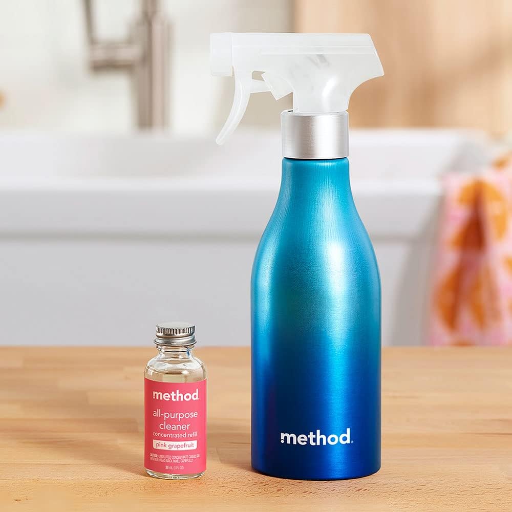 Method All-Purpose Cleaner Concentrates Refills, Pink Grapefruit, 4 Recyclable 1 fl oz Refills : Health & Household
