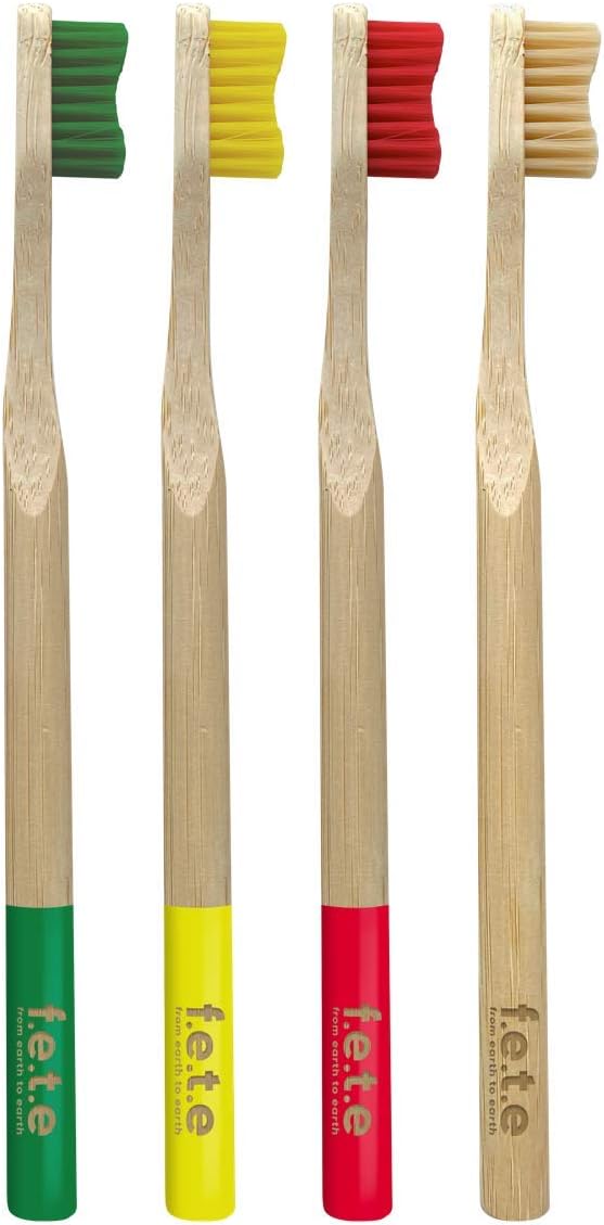 F.E.T.E | Stupendously Soft Bamboo Toothbrush Multipack | Biodegradable & Compostable Handle | Recyclable Soft Bristles | Sustainable | Vegan