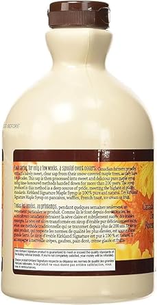Kirkland Maple Syrup, 100% Pure And Natural, Grade A, Robust Taste 1L (Case Of 1)