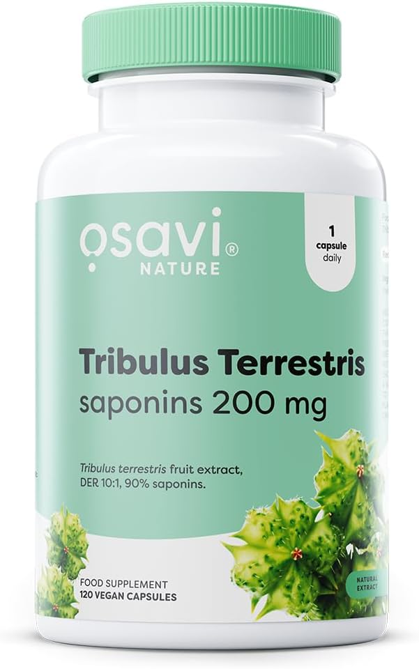 Osavi Tribulus Terrestris 200 Mg – 120 Vegan Capsules | Containing Tribulus Terrestris Fruit Extract | Rich In Saponins