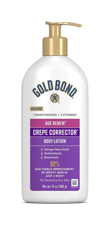 Gold Bond Age Renew Crepe Corrector Body Lotion, Replenishing & Smoothing Formula, 14 Oz