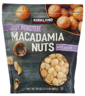 Kirkland Signatures Dry Roasted Macadamia Nuts with Sea Salt 24 Oz.