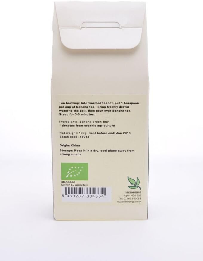Steenbergs Organic Sencha Green Tea 80G Loose Leaf