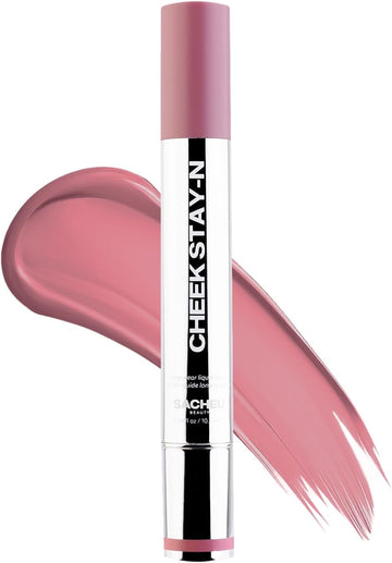 Sacheu Cheek Stay-N Liquid Blush For Cheeks. High Pigment, Buildable, Lightweight Cream Blush Infused With Squalane, For Dewy & Radiant Flushed Cheeks. Long-Lasting Cruelty Free, Flirt Mode Duo