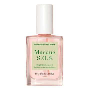Manucurist Sos Nail Mask - Nail Care - Overnight Nail Mask - For Severely Damaged Nails - 80.5% Natural Plant Based Ingredients - 0.5 Fl Oz