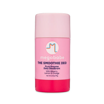 Megababe Daily Deodorant - The Smoothie Deo With Coconut & Fruit Enzymes | 72 Hour Odor Protection | Aluminum-Free, All Natural | Free From Parabens, Sulfates & Phthalates | 2.6 Oz