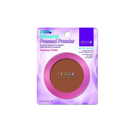 Nicka K New York Mineral Pressed Powder 0.35Oz, Mp105 Almond : Face Powders : Beauty & Personal Care
