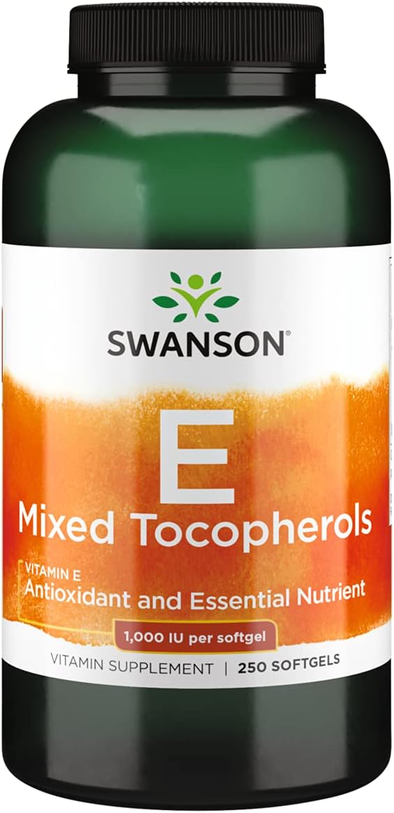 Swanson Vitamin E Mixed Tocopherols 1000 Iu (671.1 Milligrams) 250 Sgels