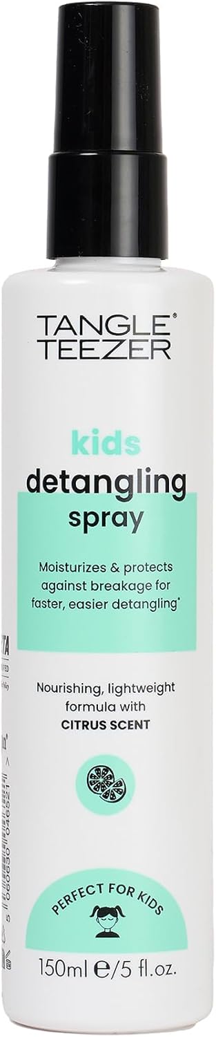 Tangle Teezer Everyday Detangling Cream Spray For Thick/Curly Hair, Green