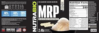 NutraBio MRP, Complete Meal Replacement Powder (Creamy Vanilla) : Health & Household