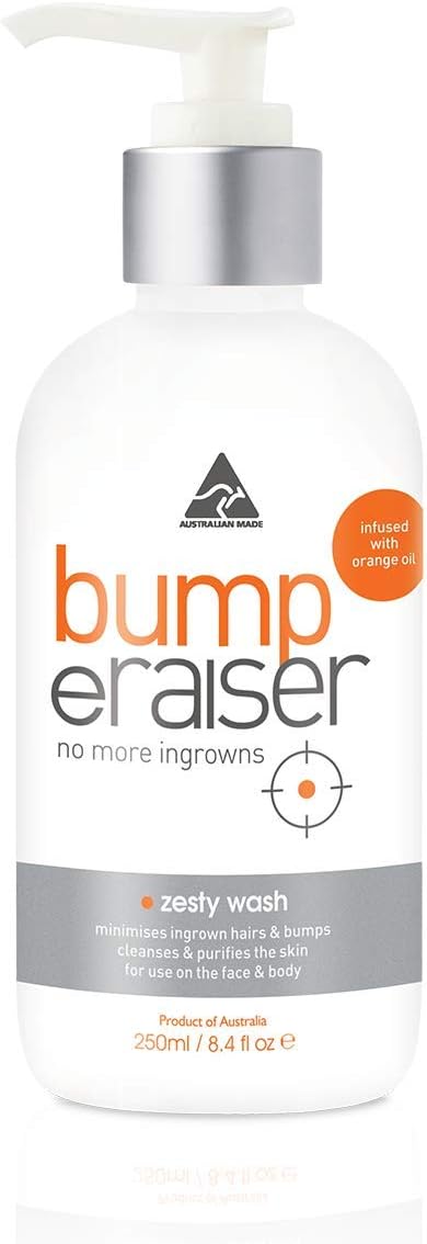 Bump Eraiser Zesty Wash 250 Ml For Body And Face Ingrown Hair Treatment, Razor Bumps, Razor Burns And Hair Growth Prevention