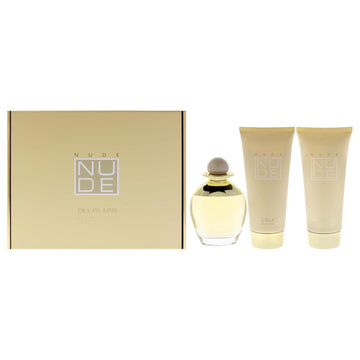 Bill Blass Nude For Women - 3 Pc Gift Set 3.4Oz Edp Spray, 6.8Oz Body Lotion, 6.8Oz Hand Cream