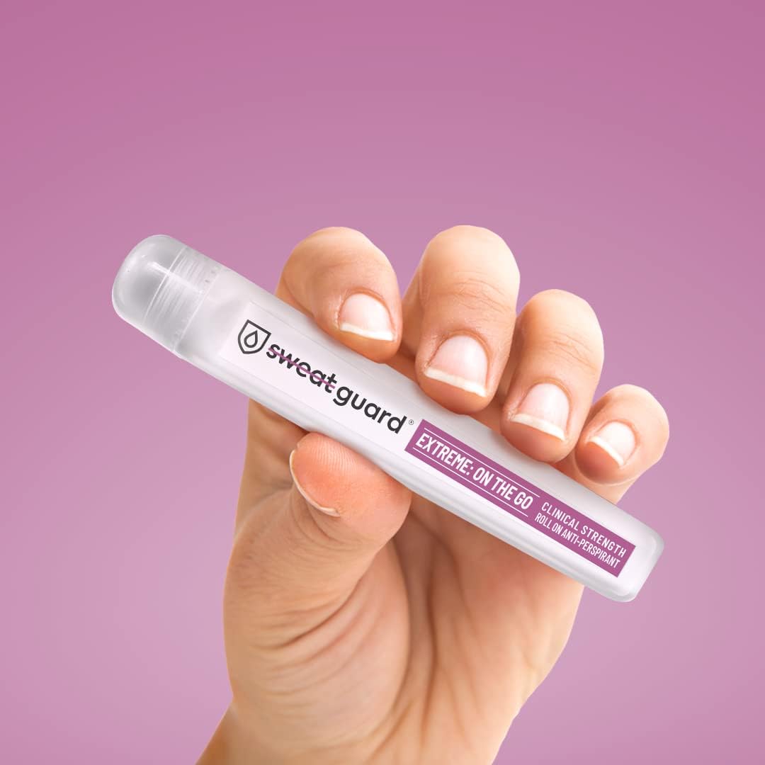 Sweat Guard® Extreme Antiperspirant, On The Go - 3 X 10Ml Roll On. Coconut Scented, Anti Sweat Deodorant For Underarm - Controls Excessive Sweating & Odour. Maximum Effect Hyperhidrosis Treatment