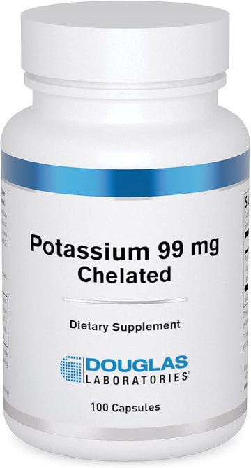 Douglas Laboratories Potassium 99 Mg Chelated | Supports Nerve Impulses, Skeletal Muscle Function, And Already Normal Blood Pressure* | 100 Capsules