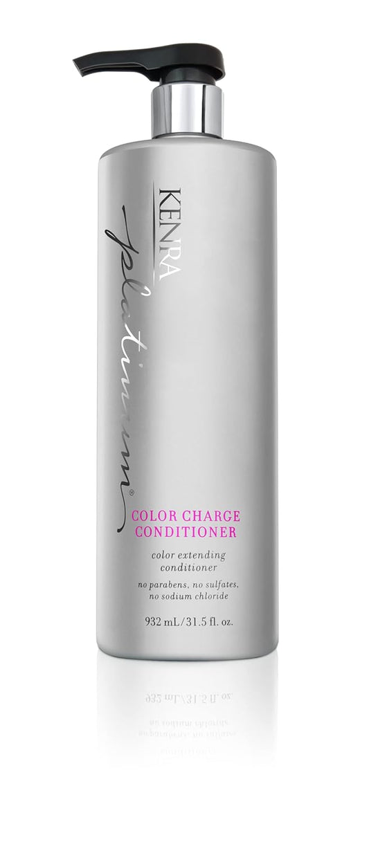 Kenra Platinum Color Charge Conditioner | Color Extending | Recharges Hair Color Up To 50 Washes | Lightweight Moisturizer | Maximum Color Retention | All Hair Types & Colors | 31.5 Fl. Oz