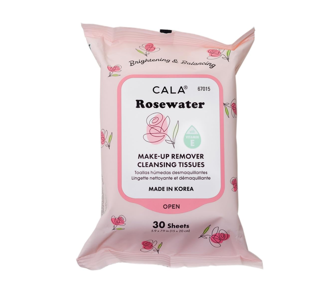 Makeup Remover Cleansing Tissues: Rosewater (30 Sheets) - Hydrating, Soothing Wipes For A Smooth, Radiant Complexion, Gentle On All Skin Types