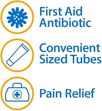 Globe Triple Antibiotic + Pain Relief Dual Action Ointment, 1 Oz | 24 Hour Pain And Infection Protection (12- Value Pack) (12 Pack)