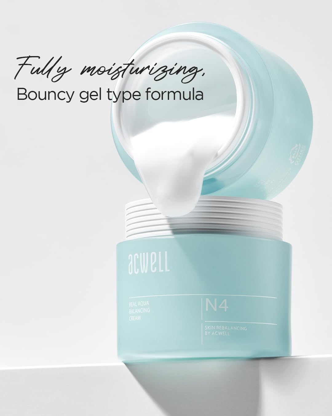 Acwell Real Aqua Balancing Cream 1.69 Fl.Oz. - Moisturizing Ph Balancing Face Cream, Soothing Skin Troubles And Redness For Sensitive Skin, Refreshing Gel Moisturizer, Improving Skin Texture : Beauty & Personal Care