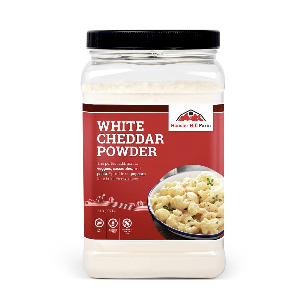 Hoosier Hill Farm White Cheddar Cheese Powder, 2LB (Pack of 1)