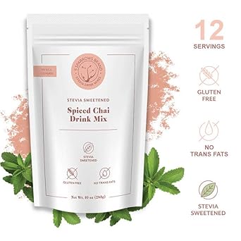 5 Sparrows Sugar-Free Spiced Chai Latte Flavored Drink Mix- Stevia, Keto Friendly, No Sugar Coffee Creamer, 10 Oz