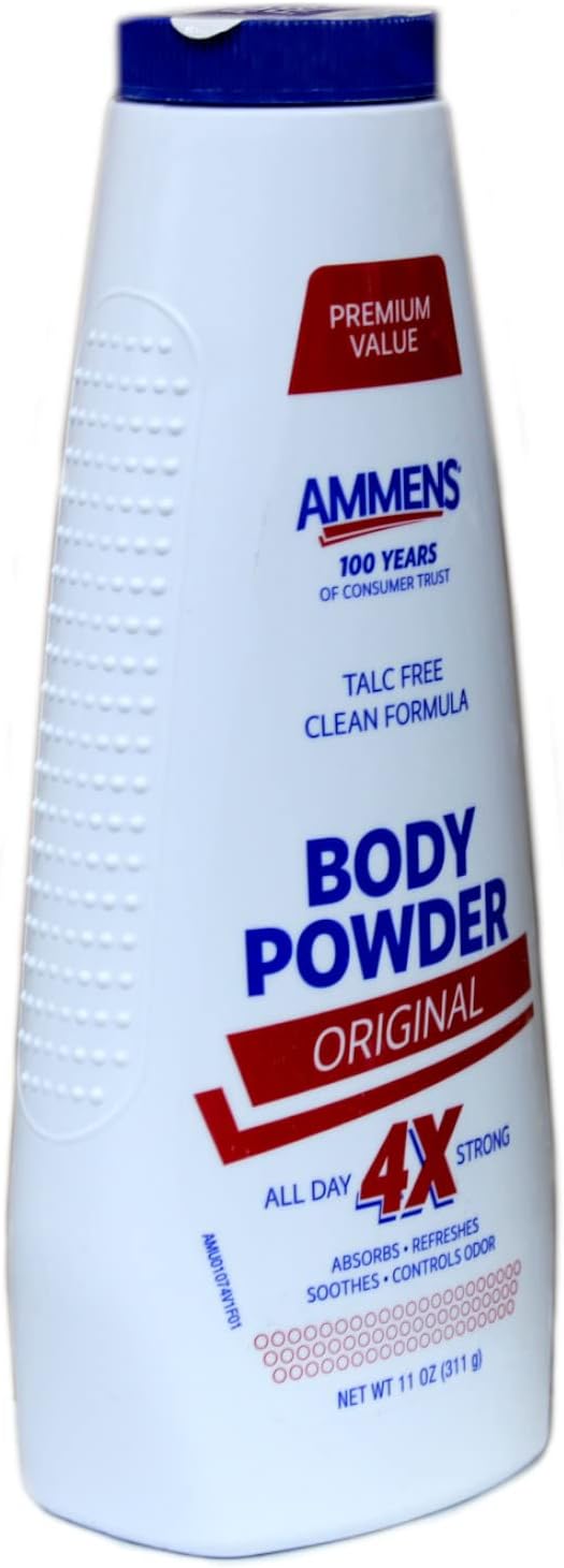 Ammens Original Powder, Talc Free Formula, 11 Ounces Each (Value Pack of 3)