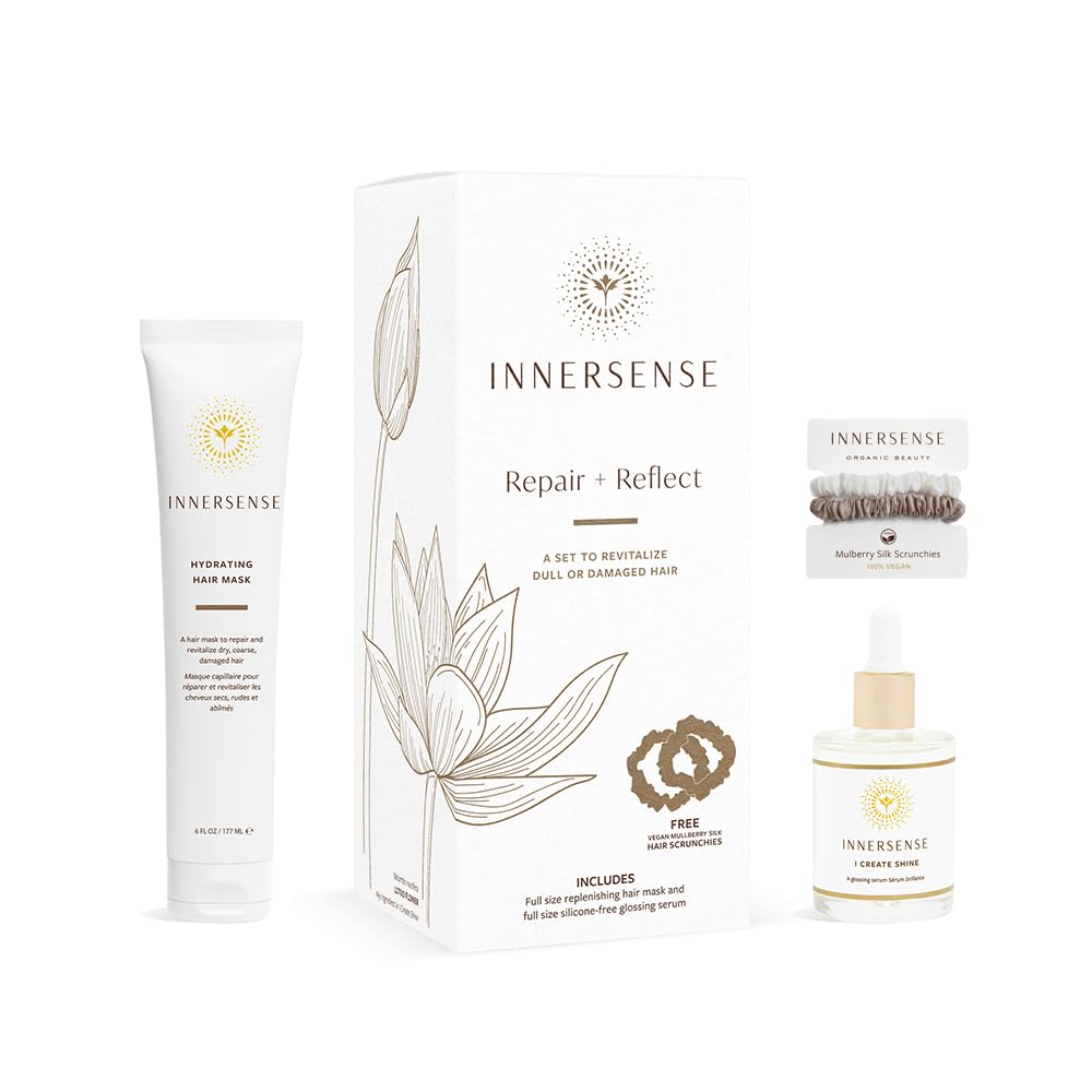 Innersense Organic Beauty - Repair + Reflect Value Set | Non-Toxic, Cruelty-Free Haircare (Full-Size Gift Set)