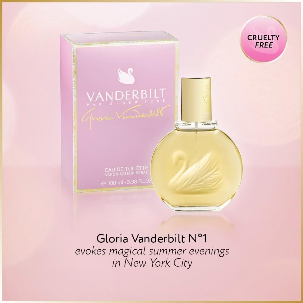 Gloria Vanderbilt N°1 Eau De Toilette 100Ml Spray, Floral Female Perfume, Fragrance For Women, Eau De Toilette For Women, Elegant Womens Perfumes - Genuine Gloria Vanderbilt Perfume For Women