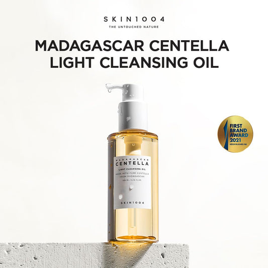 Skin1004 Madagascar Centella Light Cleansing Oil 6.76 Fl.Oz, 200Ml | Gentle Oil Cleanser For Face, Korean Facial Cleanser, Double Cleansing