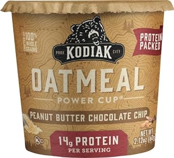 Kodiak Cakes Instant Protein Peanut Butter Chocolate Chip Oatmeal In A Cup, 2.12 Ounce